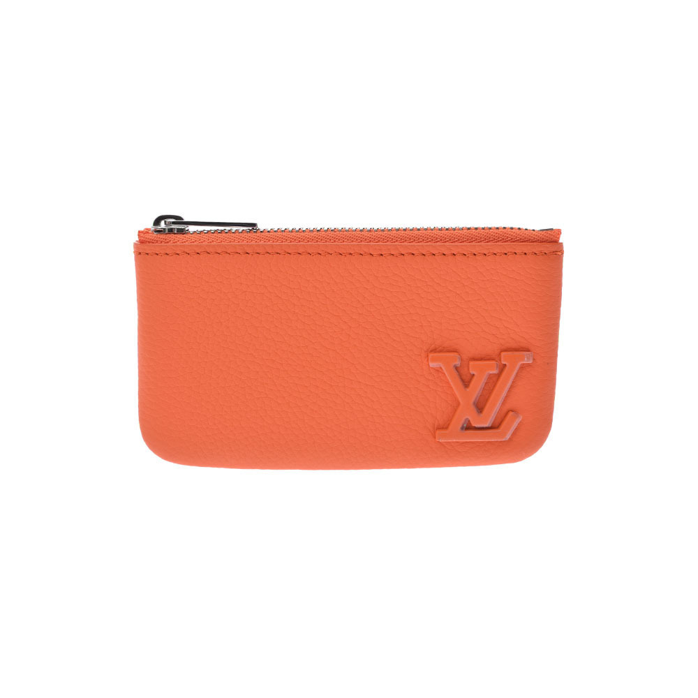 LOUIS VUITTON Aerogram Pochette Volcano Orange Leather Pouch